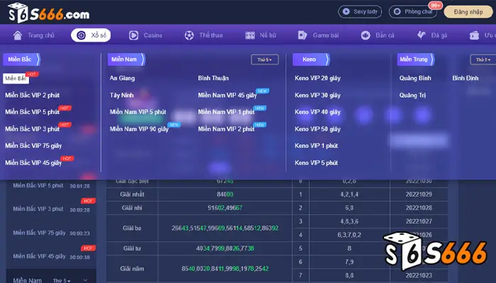 Đánh giá chi tiết nhất về sảnh xổ số S666